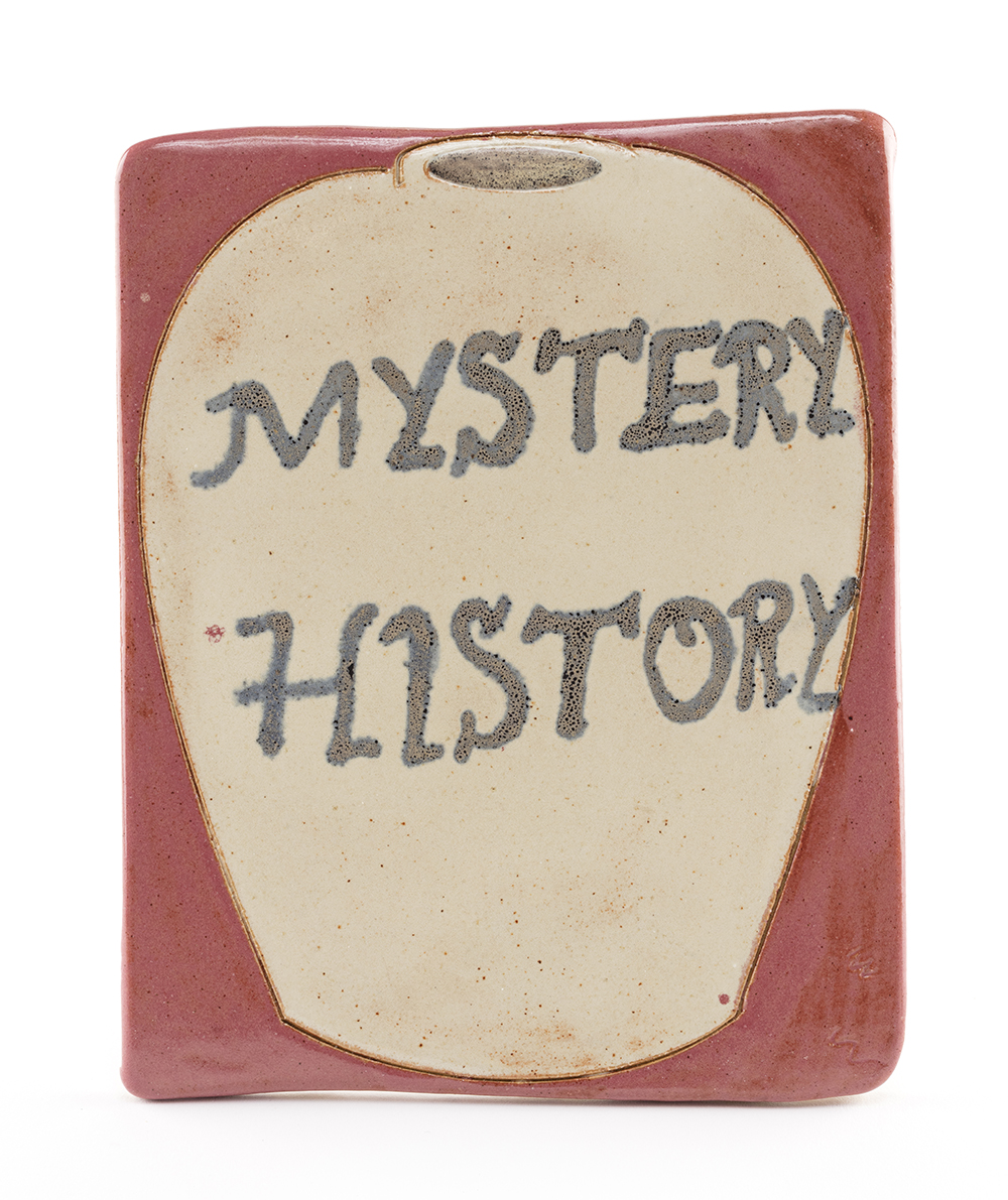 <em>Mystery History (Rene’s Pot)</em>, 2022. Glazed ceramic, 7 1/2 x 6 inches (19.1 x 15.2 cm)