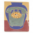 <em>Telephone (Pot)</em>, 2022. Glazed ceramic, 8 1/4 x 7 inches (21 x 17.8 cm) thumbnail