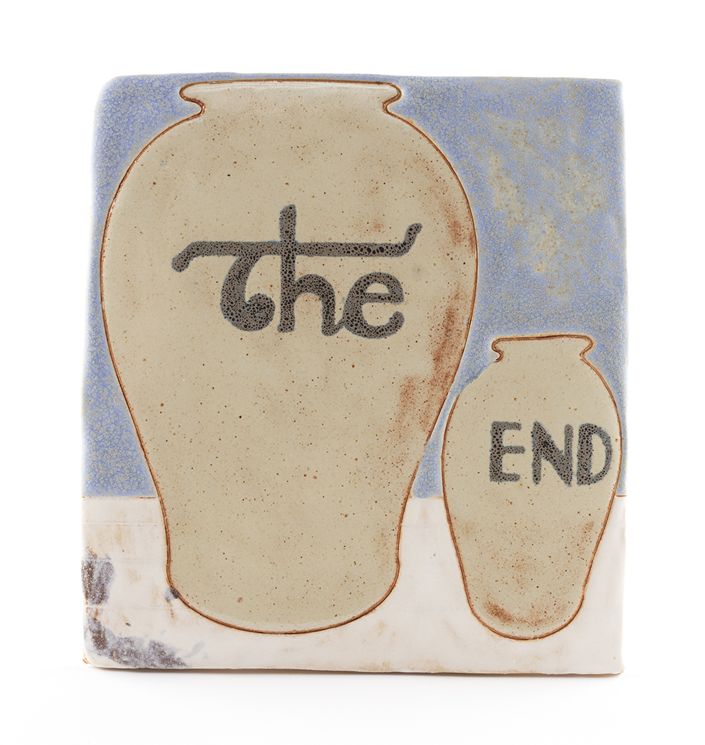 <em>The Pot End Pot</em>, 2022. Glazed ceramic, 7 1/4 x 6 7/8 inches (18.4 x 17.5 cm)