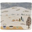 <em>Looking out at Snow</em>, 2022. Glazed ceramic, 6 3/8 x 7 1/2 inches (16.2 x 19.1 cm) thumbnail