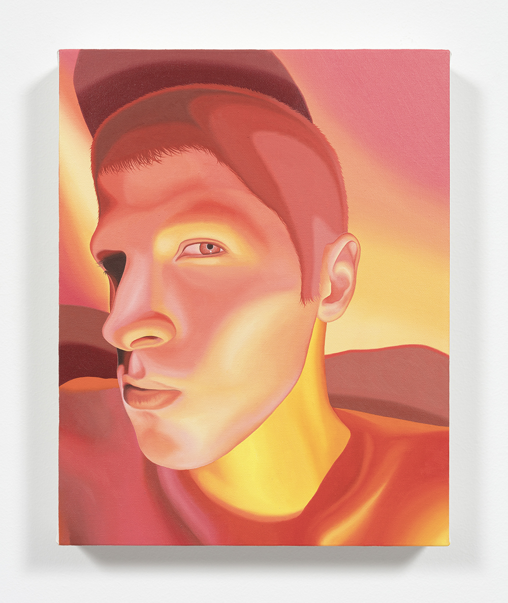 Tiger Rocha. <em>Apple</em>, 2022. Oil on canvas, 14 x 11 inches (35.6 x 27.9 cm)