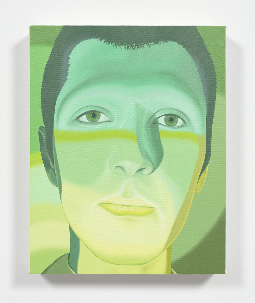 Tiger Rocha. <em>Level</em>, 2022. Oil on canvas, 14 x 11 inches (35.6 x 27.9 cm)