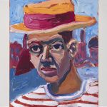 <em>Head of a Gondolier</em>, 2022. Oil on canvas, 10 x 8 inches (25.4 x 20.3 cm)