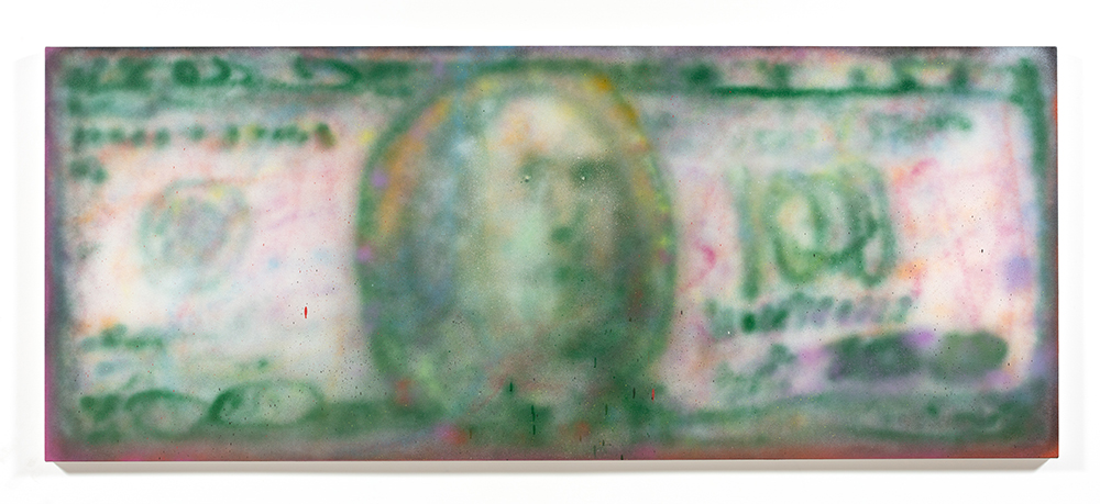 Jingze Du. <em>Benjamin</em>, 2023. Acrylic on canvas, 98 x 40 inches (248.9 x 101.6 cm)
