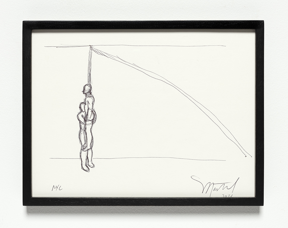 <em>Cuerpo</em>, 2022. Ink on paper, 8 1/2 x 11 inches (21.6 x 27.9 cm) 9 x 11 1/2 inches (22.9 x 29.2 cm) Framed