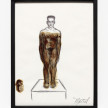 <em>Monumento l</em>, 2022. Ink on paper, 11 x 8 3/8 inches  (27.9 x 21.3 cm) 11 1/2 x 9 inches (29.2 x 22.9 cm) Framed thumbnail