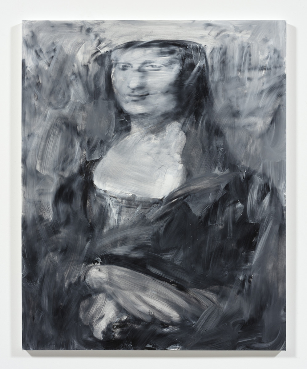Jingze Du. <em>Mona Lisa</em>, 2023. Oil on canvas, 59 x 47 1/4 inches (150 x 120 cm)