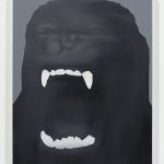 Jingze Du. <em>King Kong II</em>, 2023. Oil on canvas, 39 3/8 x 31 1/2 inches (100 x 80 cm)