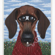 Robert Pokorny. <em>The Red Sweater (The Long Goodbye)</em>, 2023. Acrylic on linen over panel, 72 x 58 inches (182.9 x 147.3 cm) thumbnail