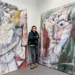 Jingze Du in his studio in Dublin, 2022