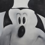 <em>Mickey</em>, 2020. Oil on canvas, 47 1/4 x 39 3/8 inches (120 x 100 cm)