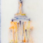 <em>Empire State Building 2</em>, 2023. Acrylic on canvas, 109 x 52 inches (276.9 x 132.1 cm)