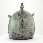 Becky Tucker. </em>Outjest</em>, 2023. Glazed stoneware, 13 3/4 x 12 1/4 x 9 7/8 inches (35 x 31 x 25 cm)