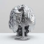 Jesse Pollock. <em>Endure</em>, 2023. Powder coated aluminum, 9 7/8 x 6 1/4 x 9 1/2 inches (25.1 x 15.9 x 24.1 cm)