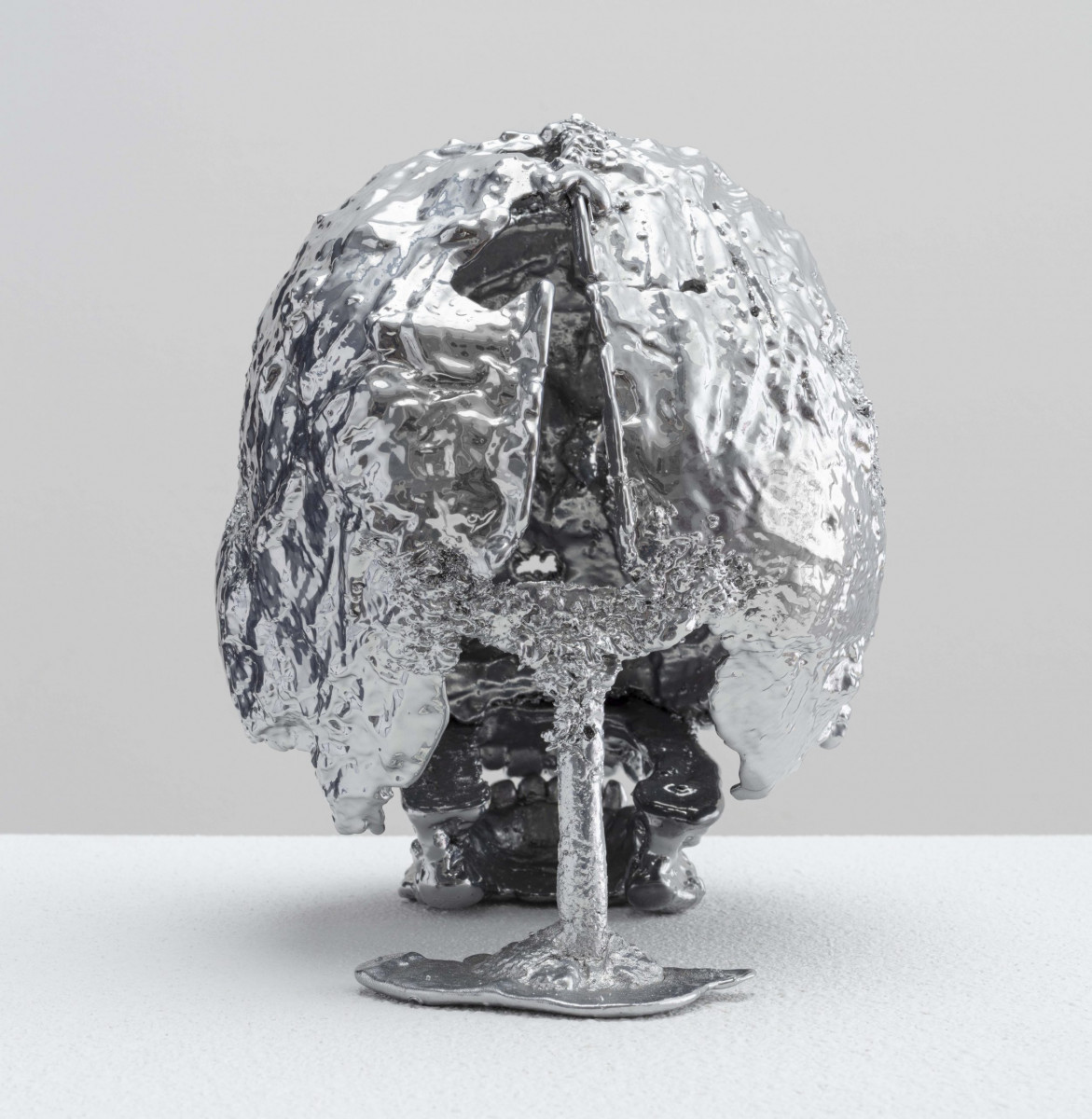 Jesse Pollock. <em>Endure</em>, 2023. Powder coated aluminum, 9 7/8 x 6 1/4 x 9 1/2 inches (25.1 x 15.9 x 24.1 cm)