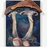 Kate Klingbeil. <em>Heal Me</em>, 2023. Acrylic, pigment, vinyl paint, rocks from Lake Michigan and oil stick on canvas, 41 x 33 1/4 x 3 inches (104.1 x 84.5 x 7.6 cm)