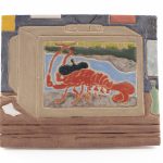 Kevin McNamee-Tweed.<em>Crawfish TV</em>, 2023. Glazed ceramic, 5 1/2 x 6 5/8 inches  (14 x 16.8 cm)