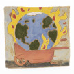 Kevin McNamee-Tweed. <em>Planet in a Pushcart (Fire)</em>, 2023. Glazed ceramic, 6 7/8 x 6 3/8 inches  (17.5 x 16.2 cm) thumbnail