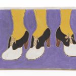 Kevin McNamee-Tweed. <em>Untitled (Shoes)</em>, 2023. Glazed ceramic, 5 1/4 x 7 1/4 inches  (13.3 x 18.4 cm)
