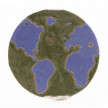 Kevin McNamee-Tweed. <em>Globe (Inverted Land and Sea)</em>, 2023. Glazed ceramic, 5 3/4 x 5 3/4 inches  (14.6 x 14.6 cm) thumbnail