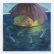 Yuma Radne. <em>In the water</em>, 2023. Oil on canvas, 39 3/8 x 39 3/8 inches  (100 x 100 cm) thumbnail