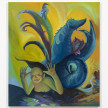 Yuma Radne. <em>Teasing her tentacles</em>, 2023. Oil on canvas, 59 x 51 1/8 inches  (150 x 130 cm) thumbnail