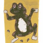 Kevin McNamee-Tweed. <em>Frog Hop</em>, 2023. Glazed ceramic, 5 1/8 x 3 1/2 inches  (13 x 8.9 cm)