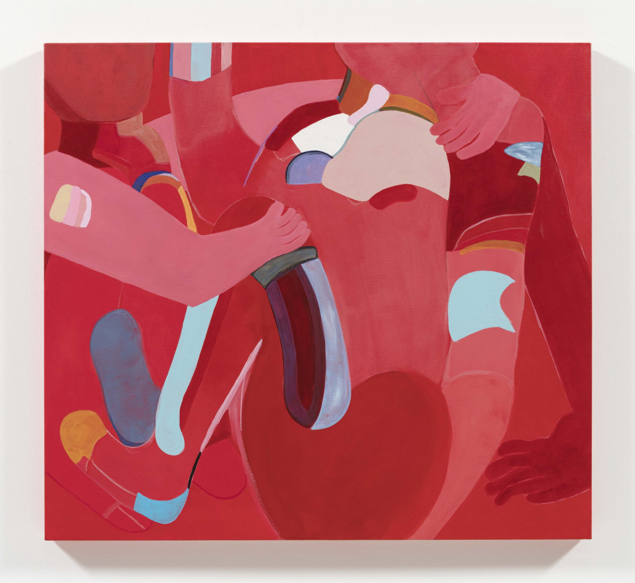 Gabby Rosenberg. <em>Kishkas III</em>, 2023. Acrylic and oil on canvas, 40 x 44 inches  (101.6 x 111.8 cm)