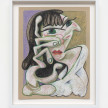 Robert Pokorny. <em>Charlene Sharese (Variation on Picasso's Marie Thérèse Leaning</em>, 1939), 2019. Crayon on Muscletone, 11 x 8 1/2 inches  (27.9 x 21.6 cm), 12 1/2 x 10 inches  (31.8 x 25.4 cm) Framed thumbnail