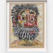 Robert Pokorny. <em>Head of a Bearded Man Smoking a J</em>, 2022. Crayon on Muscletone, 11 x 8 1/2 inches  (27.9 x 21.6 cm), 12 1/2 x 10 inches  (31.8 x 25.4 cm) Framed thumbnail