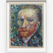 Robert Pokorny. <em>After Vincent Van Gogh's 1887 Self Portrait</em>, 2019. Crayon on Muscletone, 11 x 8 1/2 inches  (27.9 x 21.6 cm), 12 1/2 x 10 inches  (31.8 x 25.4 cm) Framed thumbnail