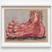 Robert Pokorny. <em>My Good Foot</em>, 2021. Crayon on Muscletone, 8 1/2 x 11 inches  (21.6 x 27.9 cm), 10 x 12 1/2 inches  (25.4 x 31.8 cm) Framed thumbnail