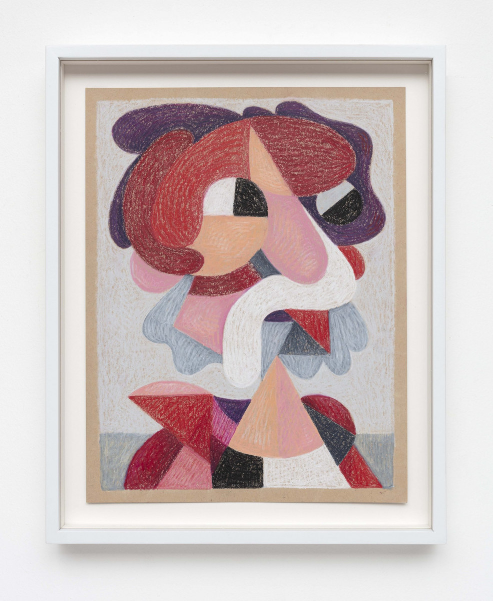 Robert Pokorny. <em>Autumn</em>, 2019. Crayon on Muscletone, 11 x 8 1/2 inches  (27.9 x 21.6 cm), 12 1/2 x 10 inches  (31.8 x 25.4 cm) Framed