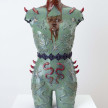 Becky Tucker. <em>Chamber</em>, 2023. Glazed stoneware and faux suede, 30 3/4 x 17 3/8 x 9 7/8 inches  (78 x 44 x 25 cm) thumbnail