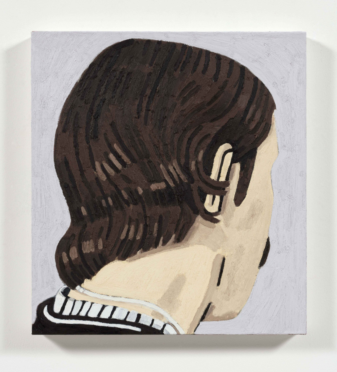 Hannah Wilson. <em>Head (Mr. Menzies)</em>, 2023. Oil on canvas, 21 5/8 x 19 5/8 inches  (55 x 50 cm)