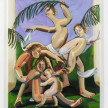 Luca Sára Rózsa. <em>Statues of Birth, Life, Death and Birth Again</em>, 2023. Oil on canvas, 80 3/4 x 60 5/8 inches  (205 x 154 cm) thumbnail
