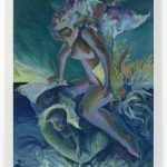 Yuma Radne. <em>Underwater lullaby</em>, 2023. Oil on canvas, 66 7/8 x 51 1/8 inches  (170 x 130 cm)