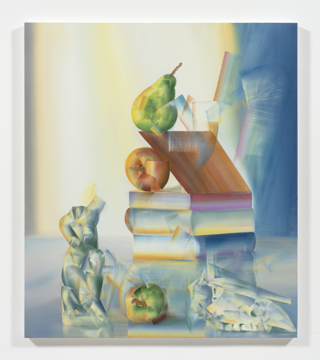 Zigsen Liu. <em>Dasein</em>, 2023. Oil on canvas, 59 x 51 1/8 inches  (150 x 130 cm)