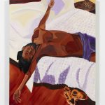 Jon Key. <em>As I Lay, Dandelions In My Dreams</em>, 2024. Oil on panel, 60 x 48 inches  (152.4 x 121.9 cm)