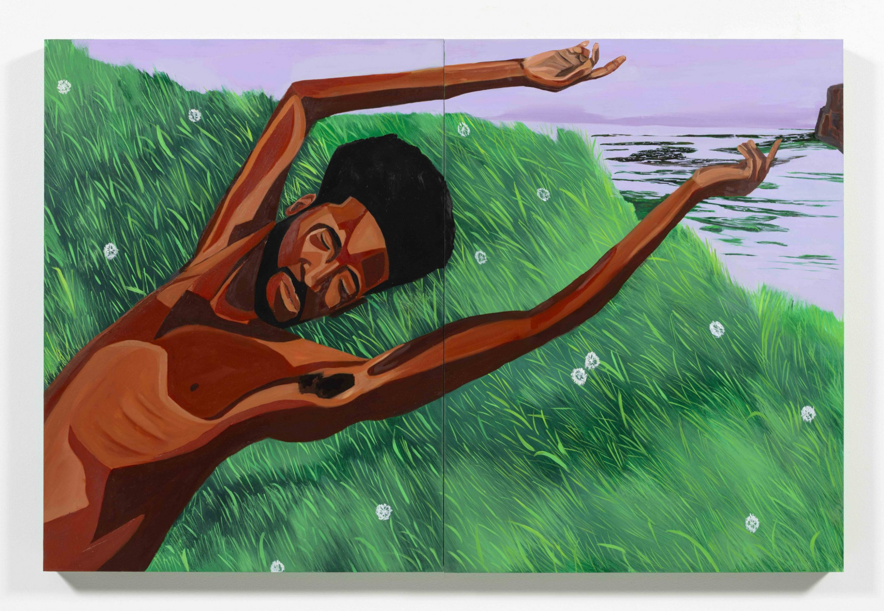 Jon Key. <em>For A Place I Wish I Were</em>, 2024. Oil on panel, 40 x 60 inches  (101.6 x 152.4 cm)