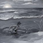 Brittany Tucker. <em>A Sinking Feeling</em>, 2024. Oil on canvas, 19 5/8 x 15 3/4 inches (50 x 40 cm)
