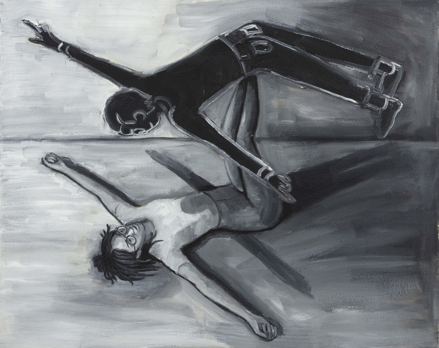 Brittany Tucker. <em>Airliners</em>, 2023. Oil on canvas, 15 3/4 x 19 5/8 inches (40 x 50 cm)