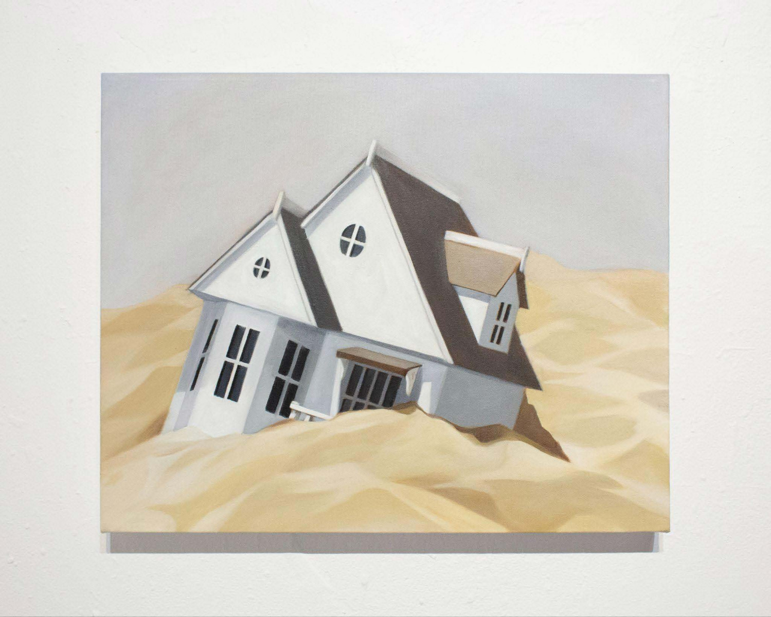 Cate Pasquarelli. <em>Linda's House</em>, 2023. Oil on canvas, 16 x 20 inches  (40.6 x 50.8 cm)
