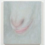 Julia Kowalska. <em>Chew, Swallow, Let This Joy Last</em>, 2024. Oil on canvas, 35 3/8 x 31 1/2 inches  (90 x 80 cm)