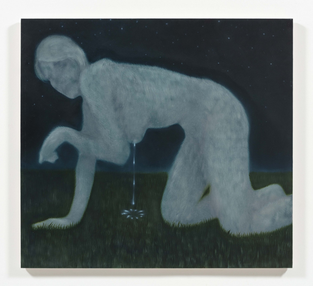 Julia Kowalska. <em>To Give to Eat or to Allow Oneself to Be Eaten</em>, 2024. Oil on canvas, 39 3/8 x 47 1/4 inches  (100 x 120 cm)