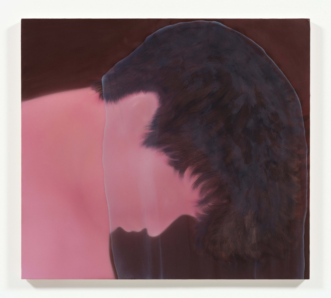 Julia Kowalska. <em>Skin</em>, 2024. Oil on canvas, 35 3/8 x 39 3/8 inches  (90 x 100 cm)