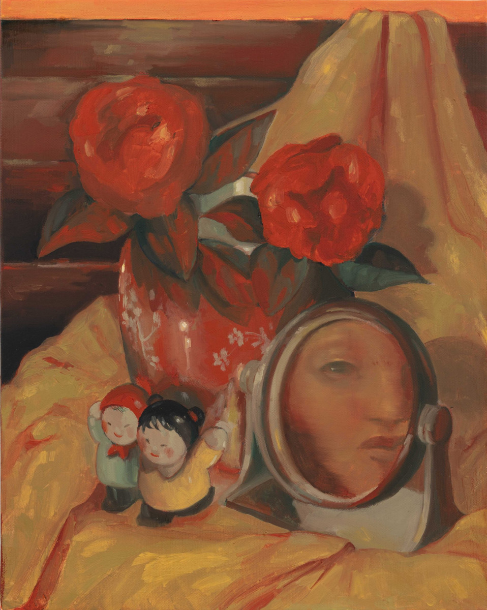Augustina Wang. <em>Pairs Of Friends</em>, 2024. Oil on linen, 20 x 16 inches (50.8 x 40.6 cm)