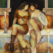 Augustina Wang. <em>To Sit On The Seat Of Men</em>, 2024. Oil on canvas, 48 x 36 inches (121.9 x 91.4 cm) thumbnail