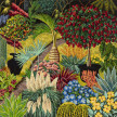 Brittany Fanning. <em>Garden With Bottlebrush Tree</em>, 2024. Acrylic on canvas, 48 x 48 inches (121.9 x 121.9 cm) thumbnail