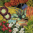 Brittany Fanning. <em>Garden With Coral Aloe</em>, 2024. Acrylic on canvas, 30 x 30 inches (76.2 x 76.2 cm) thumbnail